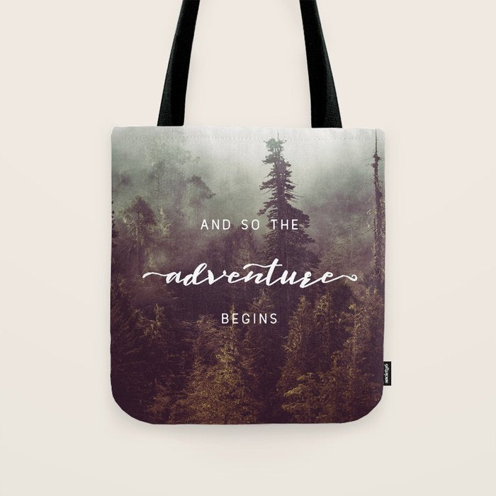 And So The Adventure Begins - Pacific Northwest Tote Bag Gallery Image 1