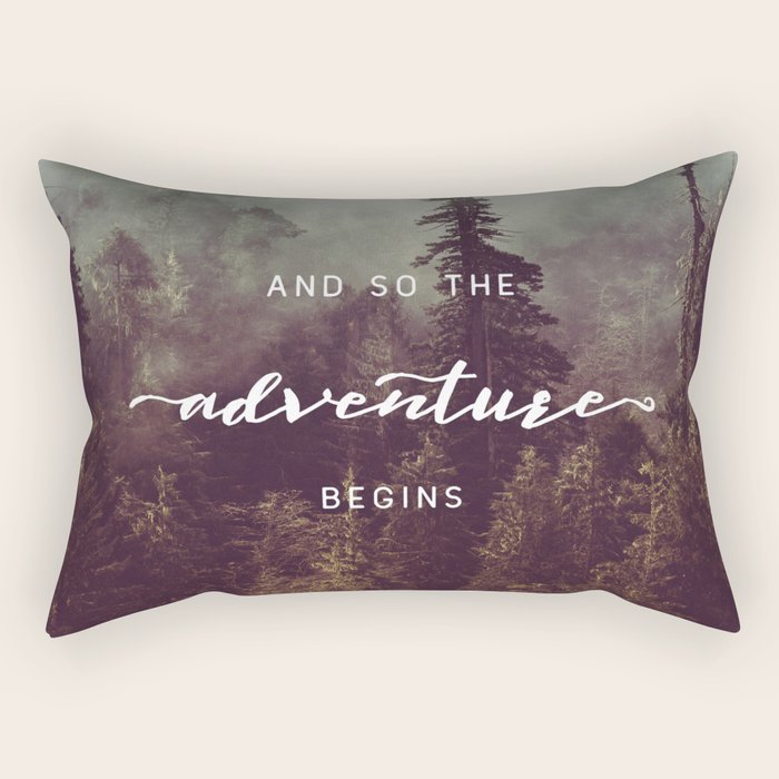 And So The Adventure Begins - Pacific Northwest Rectangular Pillow Gallery Image 1