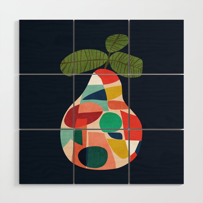 Fresh Pear Wood Wall Art Gallery Image 1