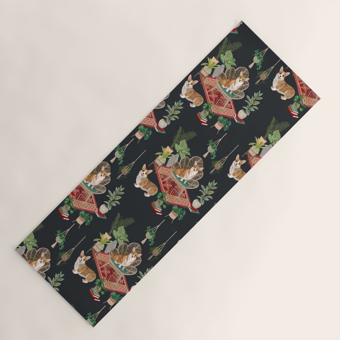 Corgis living room Yoga Mat Gallery Image 1