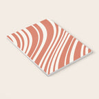 Wavy Stripes XLVII - Brick Red Notebook Gallery Image 3