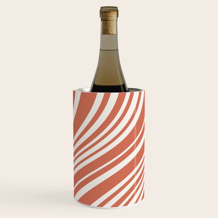 Wavy Stripes XLVII - Brick Red Wine Chiller Gallery Image 1