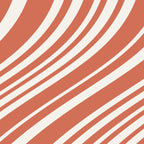Wavy Stripes XLVII - Brick Red Coffee Mug Gallery Image 2