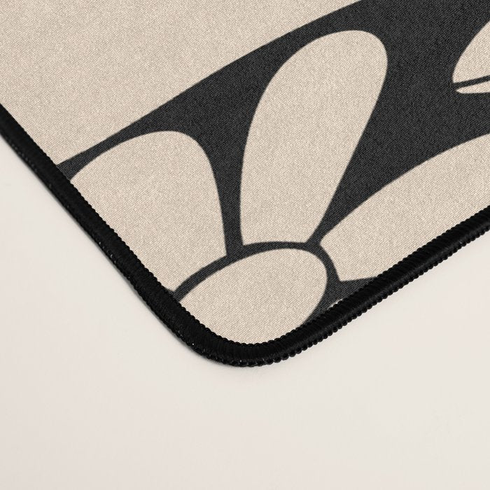 Freedom - Bird and Flower - Black and White  Desk Mat Gallery Image 4