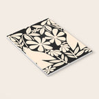 Freedom - Bird and Flower - Black and White  Notebook Gallery Image 3