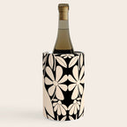 Freedom - Bird and Flower - Black and White  Wine Chiller Gallery Image 2
