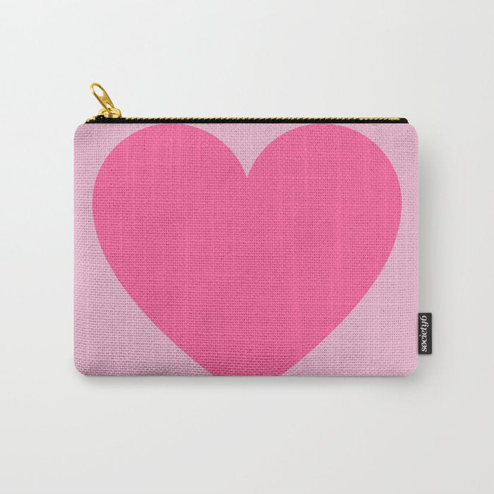 Pink Heart Carry All Pouch Gallery Image 1