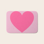 Pink Heart Bath Mat Gallery Image 1