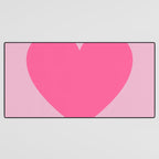 Pink Heart Desk Mat Gallery Image 3