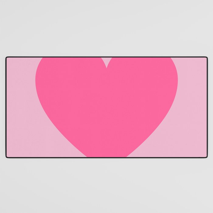 Pink Heart Desk Mat Gallery Image 3
