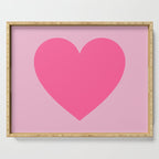 Pink Heart Serving Tray Gallery Image 1