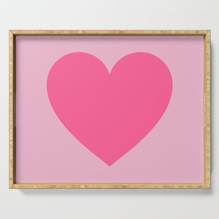 Pink Heart Serving Tray Gallery Image 1