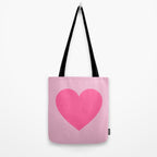 Pink Heart Tote Bag Gallery Image 2
