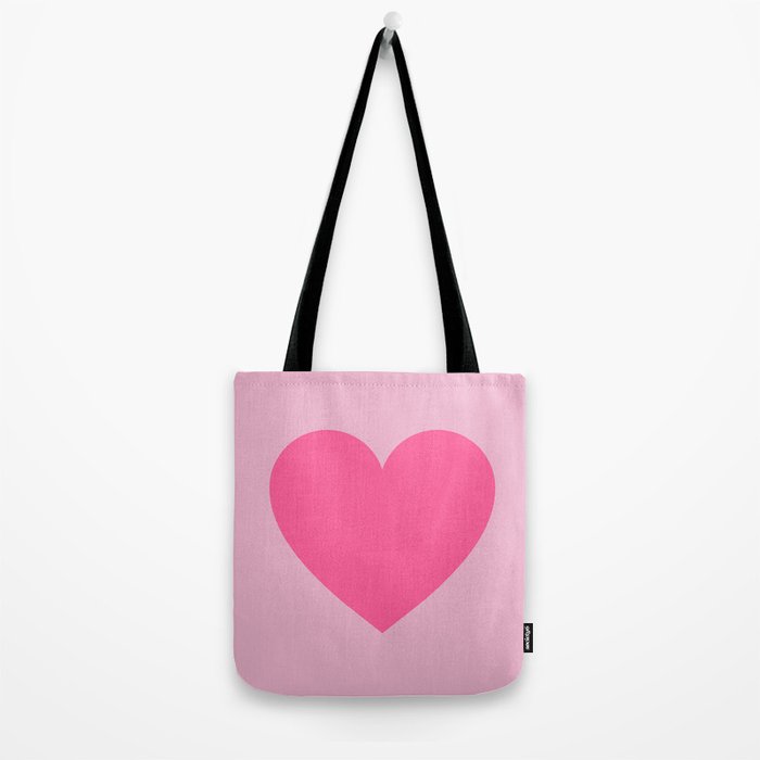 Pink Heart Tote Bag Gallery Image 2