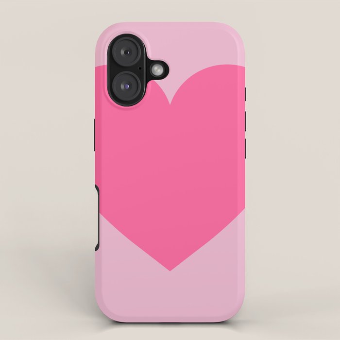 Pink Heart iPhone Case Gallery Image 1