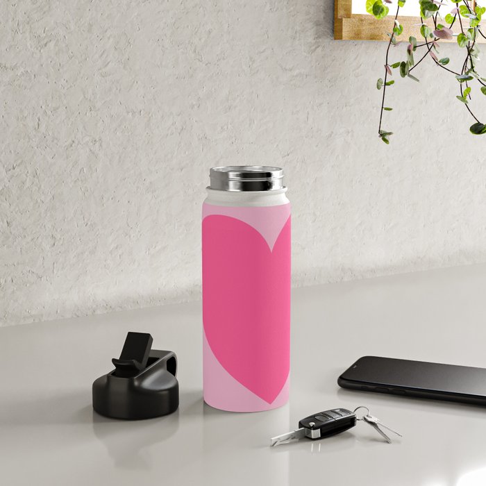 Pink Heart Water Bottle Gallery Image 4