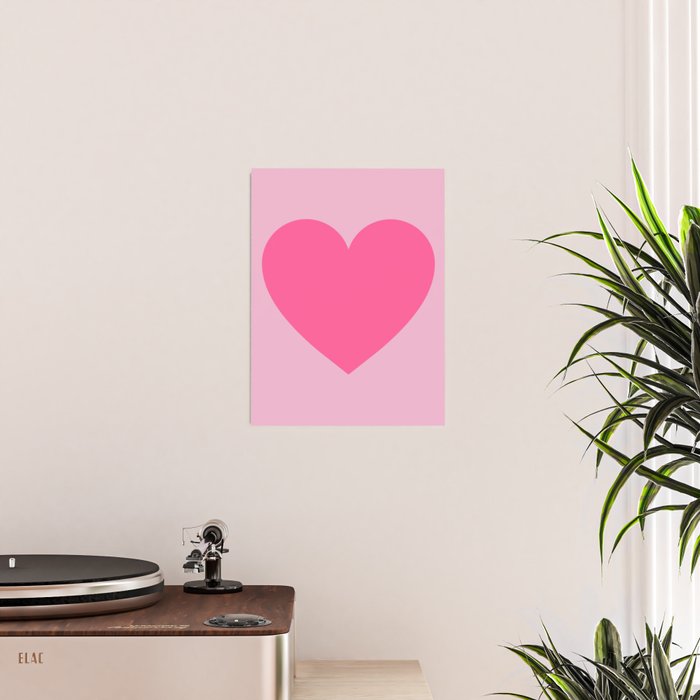 Pink Heart Poster Gallery Image 2