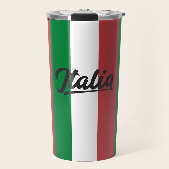 Italian Flag Travel Mug Gallery Image 1