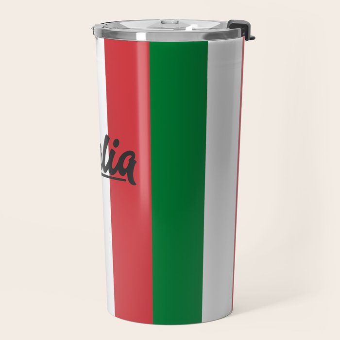 Italian Flag Travel Mug Gallery Image 2