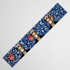 Woman  Blowing a pink Bubble gum with vintage Medway tapestry Table Runner Gallery Image 3