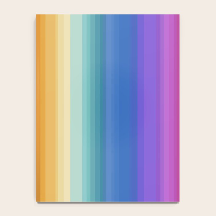 Classic Stripes XVI - Ombre Rainbow Notebook Gallery Image 4