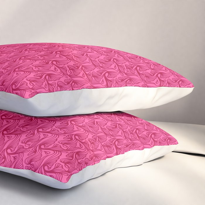 AT Pattern 3 Magenta Pillow Sham Gallery Image 3
