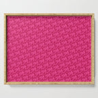 AT Pattern 3 Magenta Serving Tray Gallery Image 1