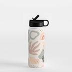 Abstract organic nature shape art pattern Water Bottle Gallery Image 1
