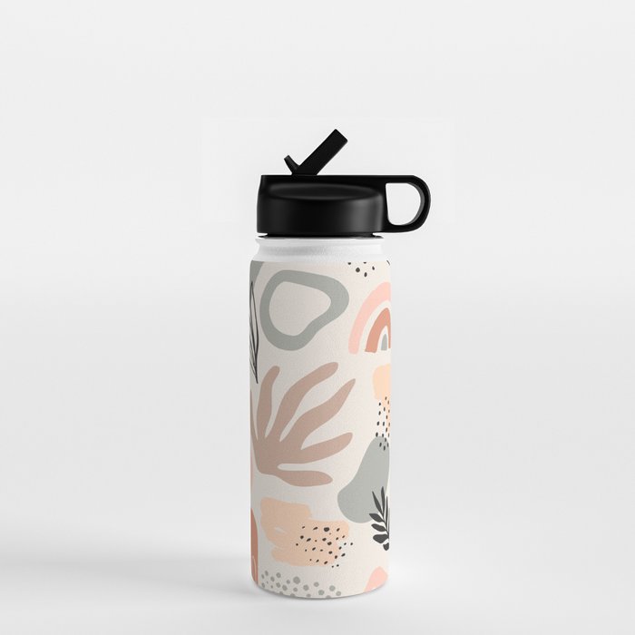 Abstract organic nature shape art pattern Water Bottle Gallery Image 1