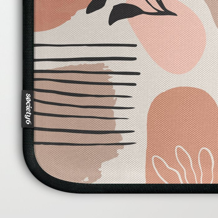 Abstract organic nature shape art pattern Laptop Sleeve Gallery Image 3