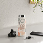 Abstract organic nature shape art pattern Water Bottle Gallery Image 4