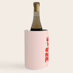 Work Hard and Be Nice to People in pink and red Wine Chiller Gallery Image 2