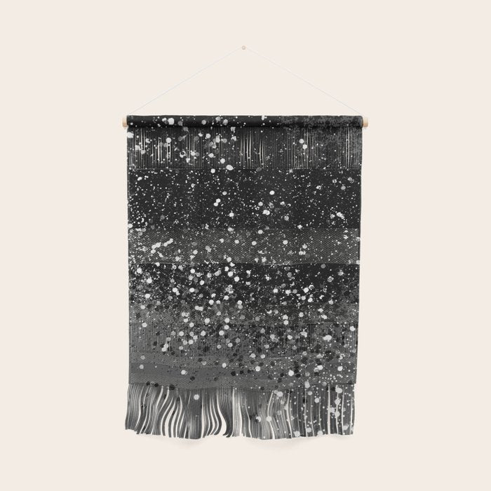 Dark Gray Black Lady Glitter #1 (Faux Glitter) #shiny #decor #art #society6 Wall Hanging Gallery Image 1