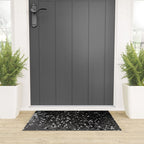 Dark Gray Black Lady Glitter #1 (Faux Glitter) #shiny #decor #art #society6 Welcome Mat Gallery Image 3