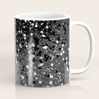 Dark Gray Black Lady Glitter #1 (Faux Glitter) #shiny #decor #art #society6 Coffee Mug Gallery Image 1