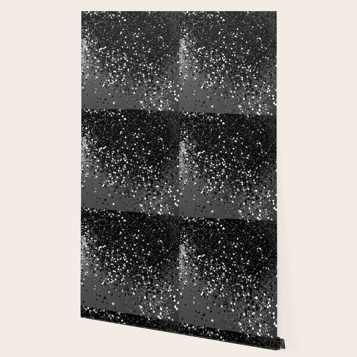 Dark Gray Black Lady Glitter #1 (Faux Glitter) #shiny #decor #art #society6 Wallpaper Gallery Image 2