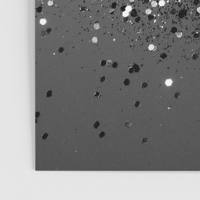 Dark Gray Black Lady Glitter #1 (Faux Glitter) #shiny #decor #art #society6 Poster Gallery Image 3