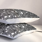 Dark Gray Black Lady Glitter #1 (Faux Glitter) #shiny #decor #art #society6 Pillow Sham Gallery Image 3