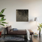 Dark Gray Black Lady Glitter #1 (Faux Glitter) #shiny #decor #art #society6 Wood Wall Art Gallery Image 2