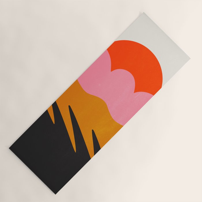 Landscape 02: Mid Century Abstraction Yoga Mat Gallery Image 1