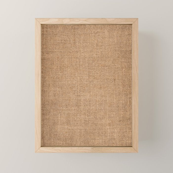 Burlap Fabric 2.0 Mini Art Print Gallery Image 1