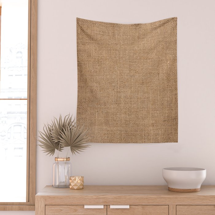 Burlap Fabric 2.0 Wall Tapestry Gallery Image 2