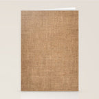 Burlap Fabric 2.0 Stationery Card Gallery Image 2