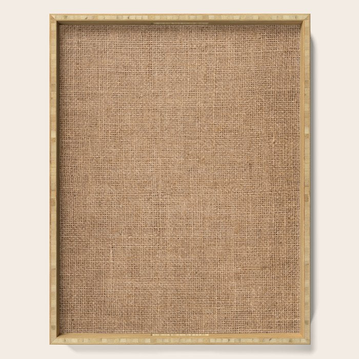 Burlap Fabric 2.0 Serving Tray Gallery Image 1