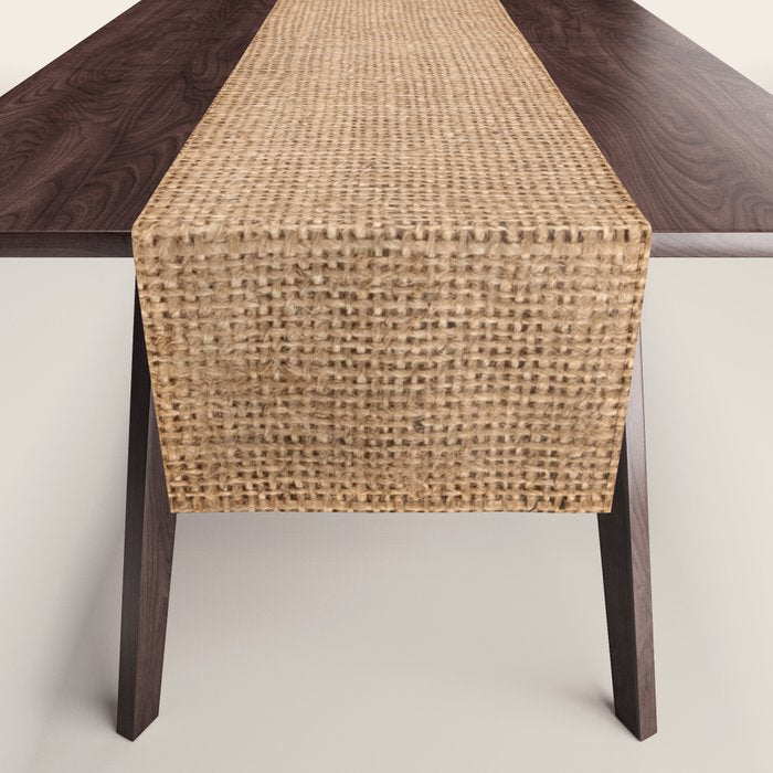 Burlap Fabric 2.0 Table Runner Gallery Image 1