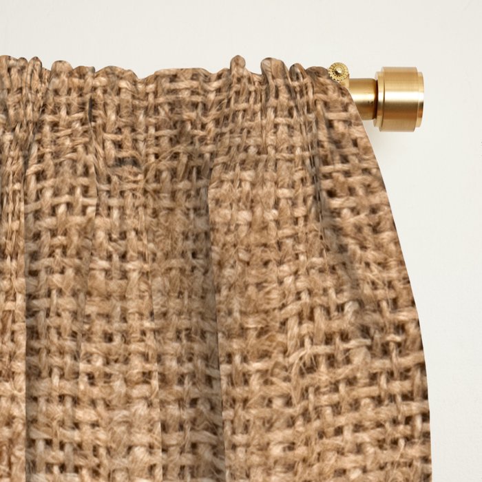 Burlap Fabric 2.0 Window Curtain Gallery Image 2