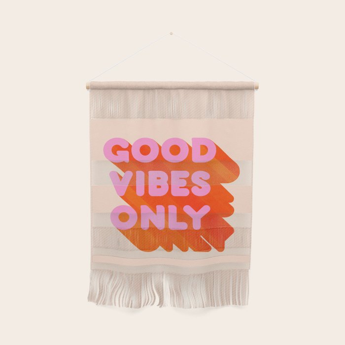 Good Vibes Only - Neon Colors Wall Hanging Gallery Image 1