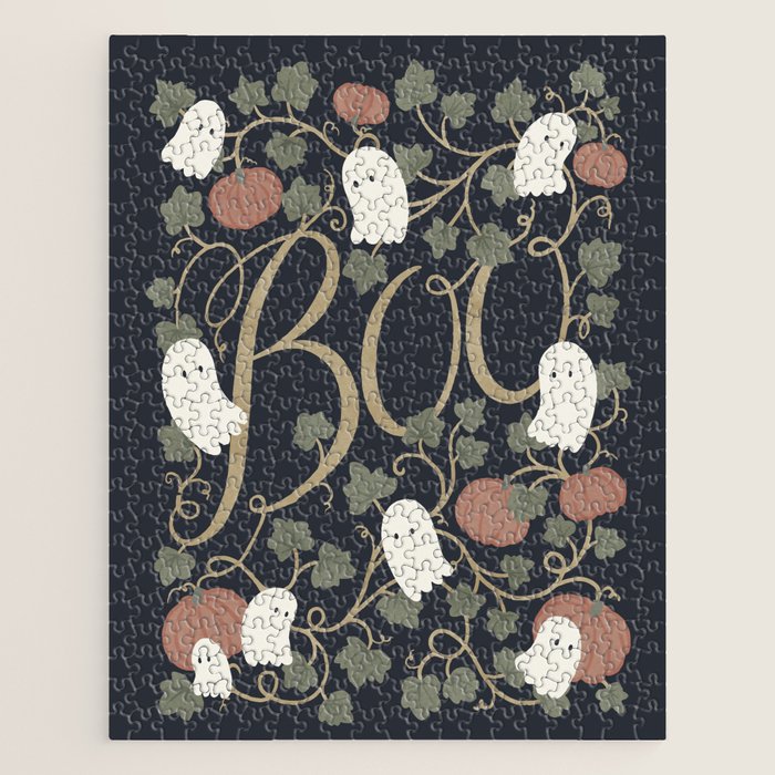 Boo! (Ghosts in the Pumpkin Patch) Jigsaw Puzzle Gallery Image 1