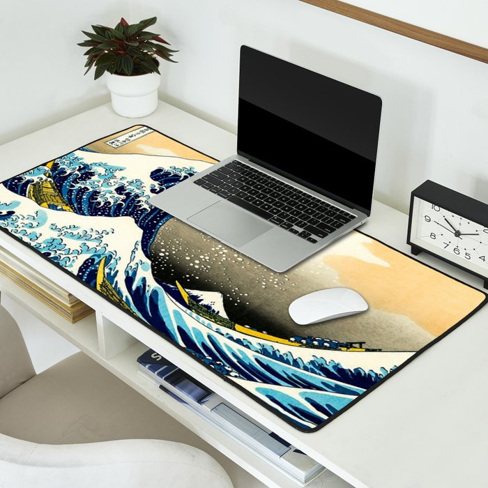 The Great Wave Off Kanagawa,No.3, Desk Mat Gallery Image 2