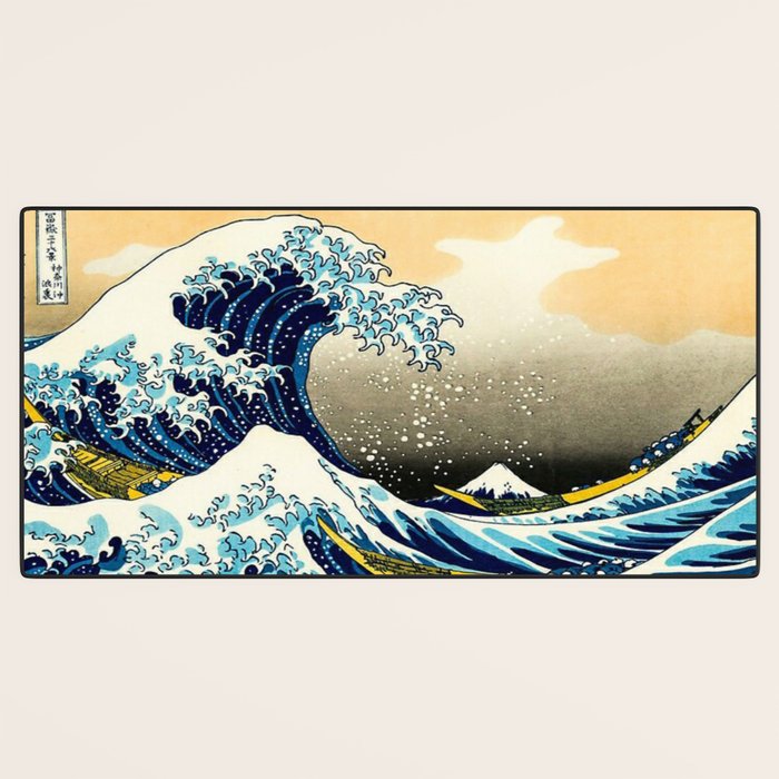 The Great Wave Off Kanagawa,No.3, Desk Mat Gallery Image 3